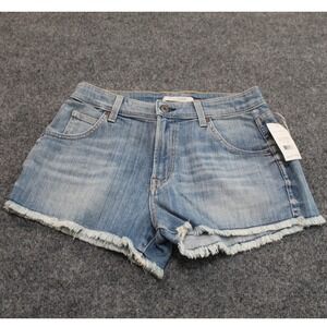 Rich & Skinny Peaches American Pie Hi Rise Frayed Hem Denim Jean Shorts 28‎ NWT